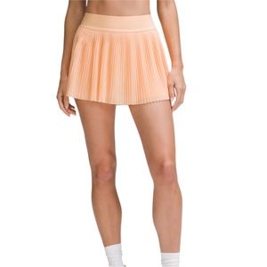 Mesh Pleats Mid-Rise Mini Tennis Skirt